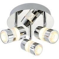 4413CC Bubbles Chrome LED 3 Way IP44 Bathroom Spotlight