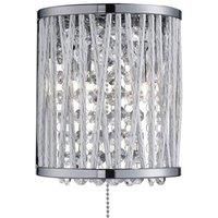 Elise wall light with sparkling hanging elements