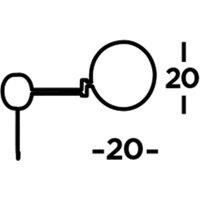 Chrome LED Light Illuminated Adjustable Bathroom Shaving Vanity Make Up Mirror