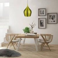 Shiny Green Aluminium Bell Shape Shade Home Office Ceiling Fitting Pendant Light