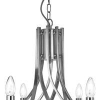 Searchlight 4168-8SS Ascona 8 Light Multi Arm Ceiling Light Silver