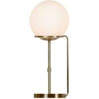 Searchlight Sphere table lamp with a spherical glass lampshade
