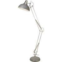 Searchlight Goliath floor lamp, grey, metal, E27, 170 cm, adjustable