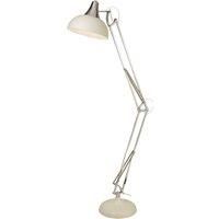 Searchlight Goliath floor lamp, cream, metal, E27, 170 cm, adjustable