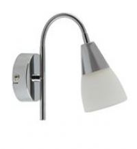 Argos Home Curico Glass Wall Light  Chrome & White