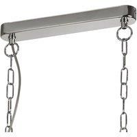 3 Lights Chrome Finish Body Pendant Ceiling Fitting Light with Clear Glass Shade