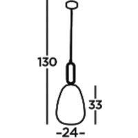 Ribbed Clear Glass Pendant Light