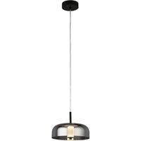 Searchlight Frisbee LED hanging light, glass lampshade