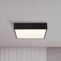 Searchlight Zeus LED bathroom ceiling lamp, black, length 30 cm, metal