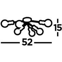 Searchlight 45201-6BK Dance 6 Light, Black