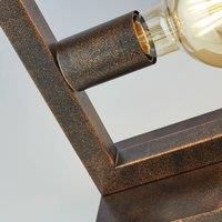 Searchlight Rustic table lamp in rust brown