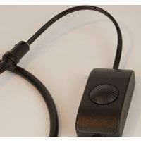 Searchlight Dulwich table lamp, dimmable, black, metal, 57 cm, E27