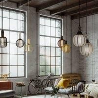 Searchlight 16005BK 3.5w Cage LED Globe G100, dimmable, 1800K, E27, 120lm, black