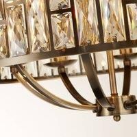 Searchlight 6588-8AB Bijou 8 Light, antique brass