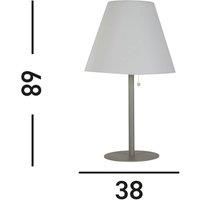 Searchlight Solar-powered LED table lamp Venice I, IP44, white/silver