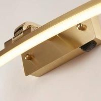 Searchlight 79822-50SB Santorini LED Picture Light, satin & polished brass