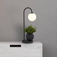 Searchlight Table lamp X Lunar, flower pot