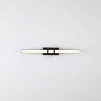 Searchlight Parma LED wall light, black, steel, glass, IP44