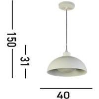 Searchlight Mars hanging luminaire, cream, 40 cm, steel