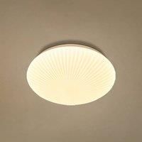 Searchlight Malta LED ceiling light, 29 cm, white, acrylic, CCT