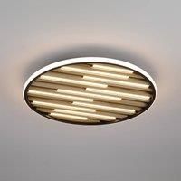 Searchlight Equalise LED ceiling lamp, 49 cm, black/light brown, metal