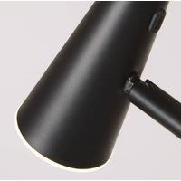 Searchlight LED rechargeable floor lamp 10450BK, black, height 151 cm, metal