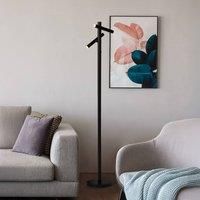 Searchlight LED rechargeable floor lamp 10460BK, black, height 127 cm, CCT 2-bulb