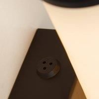 Searchlight LED bathroom wall lamp Wales black/marbled 35 cm steel/resin