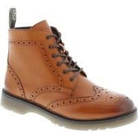 Frank James Hammersmith Men's Lace Up Cushioned Sole Tan Brogue Boots