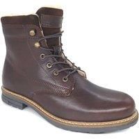 Glencoe Leather Lace up Zip Warm Fleece Ankle Boots