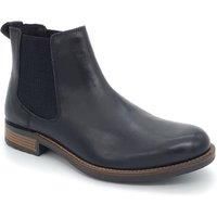 Leather Chelsea Boot Mens Pull on Formal Casual Cleated HX London Hampton