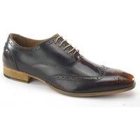 Frank James Norbury Hi Shine Mens Lace Up Brogue Lace Up Shoes Brown