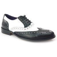 Mens Leather Brogue Lace Up Wingtip White Tan Black Two Tone Gatsby 1920 Shoes