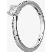 Mastercut Simplicity Four Claw 18ct White Gold 0.25ct Diamond Solitaire Ring C5RG007 025W
