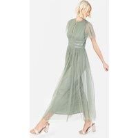Anaya with Love Women's Recycled Keyhole Detail Midaxi Dress in Green | Size: 22
