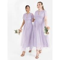 Anaya with Love Women's Recycled Keyhole Detail Midaxi Dress in Lilac | Size: 6