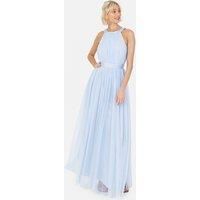 Anaya with Love Women's Recycled Halter Neck Maxi Dress in Light Blue | Size: 6