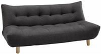 Habitat Kota 3 Seater Fabric Sofa Bed  Charcoal