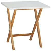 Habitat Drew Folding Bamboo 2 Seater Table  White