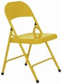 Habitat Macadam Metal Folding Chair - Yellow