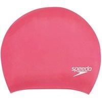 Speedo Long Hair Silicone Swimming Cap - Pink