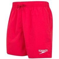 Speedo Men/'s Essentials 16" Watershorts, Comfortable Fit, Classic Style, Drawstring Waist, Fed Red, M