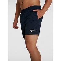 Speedo Men/'s Essentials 16" Watershorts, Comfortable Fit, Classic Style, Drawstring Waist, True Navy, XL