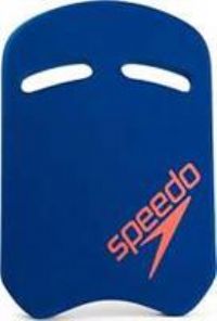 Speedo Unisex Swimming Kickboard | Comfortable | Waterproof Design | Build Lower Body Strength, Fluro Tangerine/Blue Flame, One Size