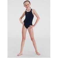 Speedo Junior Eco Endurance+ Medalist Swimsuit In Navy Blue Age 9-10 BNWT