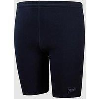 Speedo Boys Endurance+ Jammer Swimming Trunks | Training | Chlorine Resistant | Quick Drying | Stretch Fabric | Comfort Fit, True Navy, 15-16