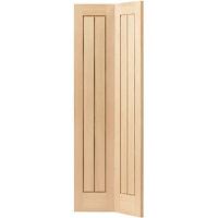 JB Kind Doors Thames Solid Oak Bi-Fold Door Unfinished 76.2cm W X 198.1cm H