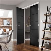 JB Kind Metro Internal Door 35 x 1981 x 762mm in Black Mdf