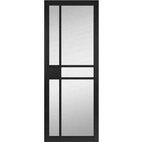 Jb Kind Doors City Black Clear Glass P F Glazed 35 X 1981 X 610