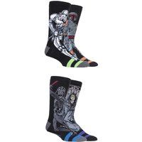 4 Pair Assorted Disney Star Wars Villains Darth Vader, Boba Fett, Emperor and Stormtrooper Socks Men's 11-13 Mens - Film & TV Characters